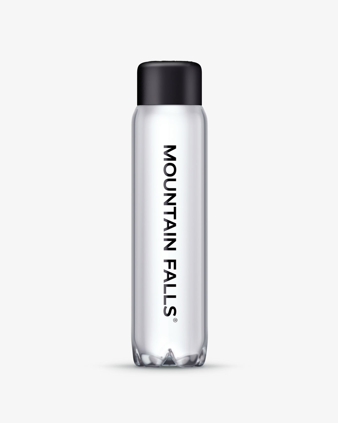 500ml Mountain Falls Still Natural Mineral Water bottle with black cap, premium mineral water from South Africa