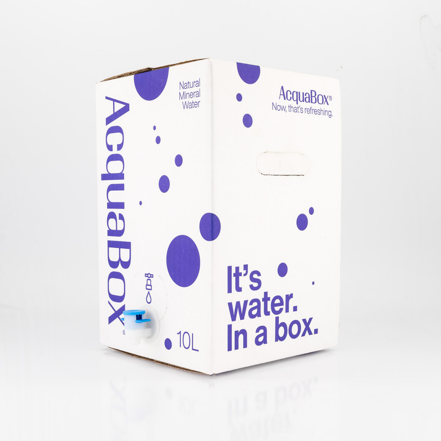AcquaBox 10L Mineral Water Bag-in-Box with Tap From Mountain Falls