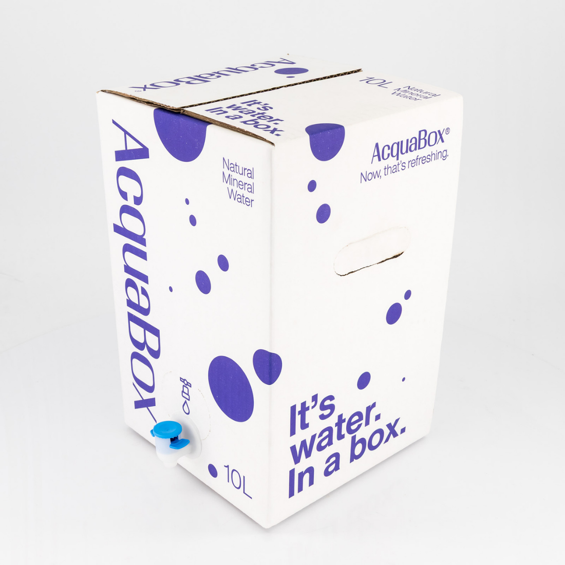 AcquaBox 10L Mineral Water Bag-in-Box with Tap From Mountain Falls