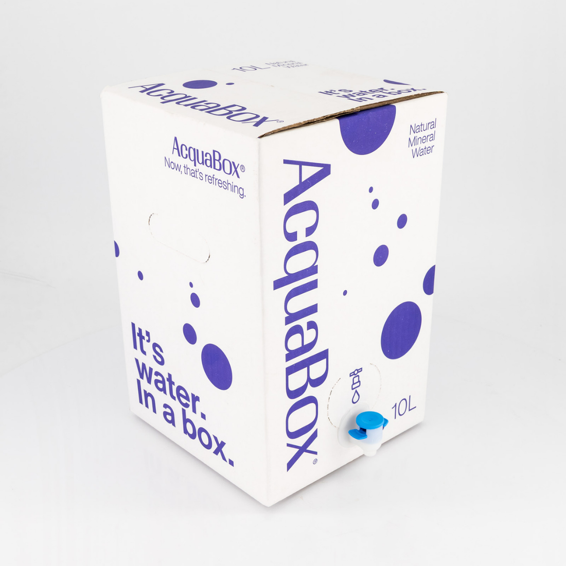 AcquaBox 10L Mineral Water Bag-in-Box with Tap From Mountain Falls